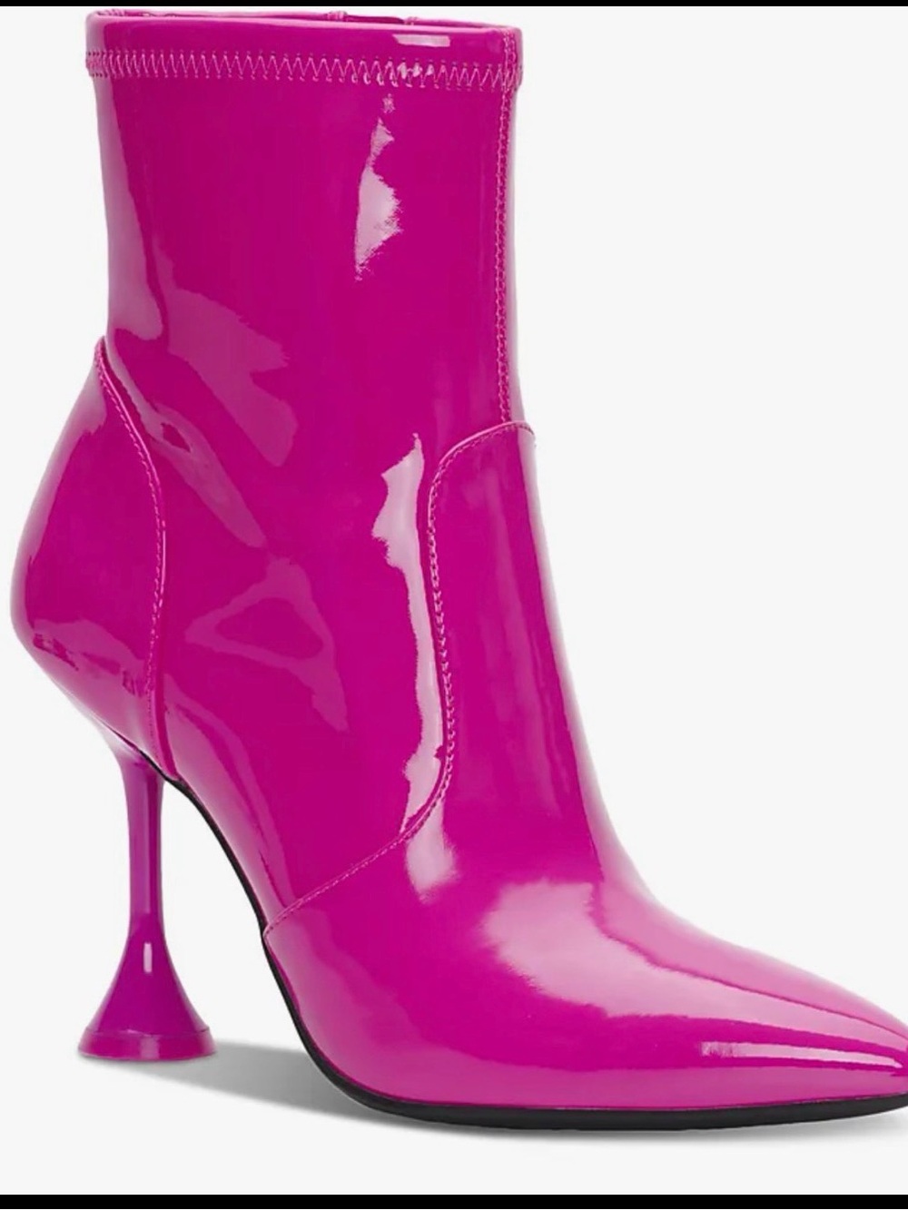 INC International Concepts Hot Pink Patent Pointed Ankle Bootie